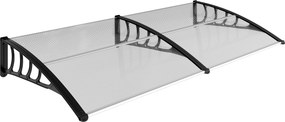 Outsunny Copertina moderna din PP, 200x96x27 cm, negru | Aosom Romania