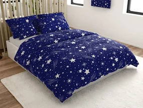 Lenjerie de pat din microfibra NOCTI OBLOHA albastra Dimensiune lenjerie de pat: 2 buc 70 x 90 cm | 200 x 220 cm
