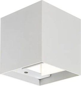 Aplica de perete iluminat exterior ambiental IP54 Solin alba