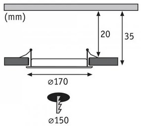 Paulmann 92062 - LED/12W Lampă încastrată QUAL 230V 2700K