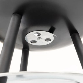 Grătar cu bilă de grădină cu cărbune