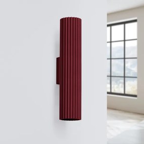 Brilagi - Aplică de perete LED CRESTO 2xGU10/10W/230V 30 cm bordo