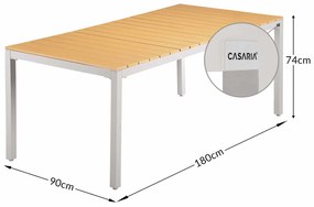 Deuba Set aluminiu gradina 1+8 - gri