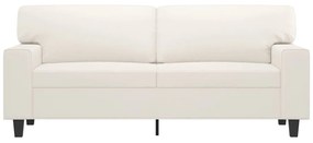 Canapea cu 2 locuri, crem, 140 cm, piele ecologica Crem, 174 x 77 x 80 cm