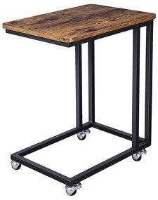 Măsuță laptop cu cadru metalic pe roți