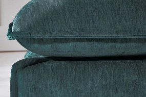 Taburete confortabil, suport pentru picioare Heaven 100cm, catifea verde albastrui A-40164 VC