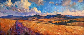 Tablou - Pictură în ulei de peisaj (120x50 cm)