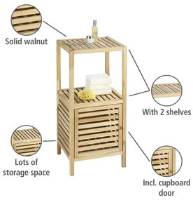 Dulap de baie în culoare naturală jos din lemn de nuc 40x86 cm Norway – Wenko