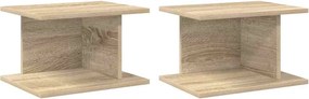 vidaXL Noptieră 2 pcs Stejar Sonoma 40 x 30 x 25 cm Lemn compozit