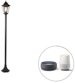 Lampă inteligentă de exterior cu stativ neagră 170 cm cu Wi-Fi ST64 - New Orleans