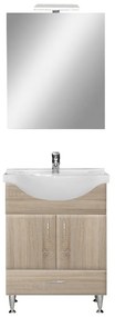 Mobilier complet de baie Bianca Prime 65, culoare stejar sonoma