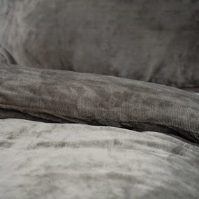 Lenjerie de pat din microflanelă 4Home gri, 140 x 200 cm, 70 x 90 cm