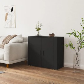 vidaXL Dulap, negru, 80x33x70 cm, lemn prelucrat
