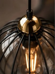 Lustră aplicată SOLO BLACK 3xE27/60W/230V neagră/aurie