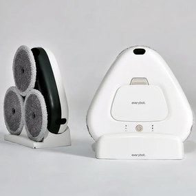 Robot curatare podele Everybot TS300, 27W, 300 ml, Umeda/uscata, Autonomie pana la 200 min, 6 moduri, Senzor anti-cadere/coliziune, Alb