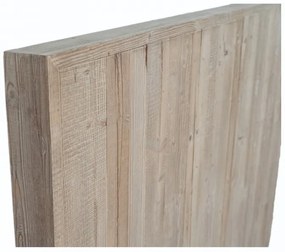 Tablie de pat, natur, din lemn reciclat, Rustic