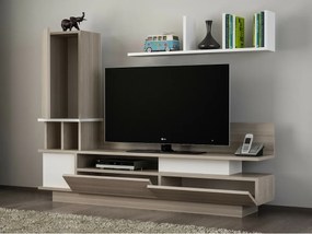 Perete TV Como White și Cordoba