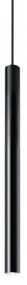 Pendul minimalist cilindric negru Ultrathin Ideal-Lux S