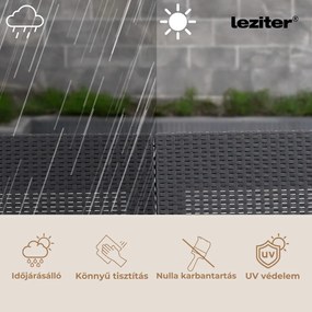 Canapea de colț Claire XII cu 7 locuri și masă Orlando