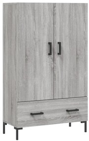 828242 vidaXL Dulap gri Sonoma 69,5x31x115 cm, lemn prelucrat