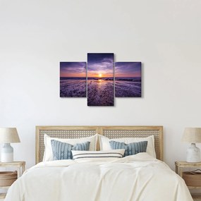 Tabloul cu plaja - apus de soare (90x60 cm)