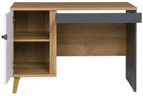 Masă PC Mimone PC (Stejar auriu + Alb mat + grafit). 1051786