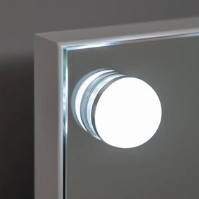 Brilagi - Oglindă de machiaj LED reglabilă HOLLYWOOD LED/15W/230V 60x50 cm albă