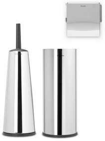 Set accesorii pentru toaleta Brabantia ReNew 1003478, 3 piese, Rezistent la coroziune, Inox