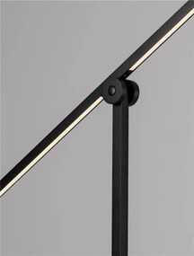 Lampa LED dimabila de podea directionabila TENSO negru