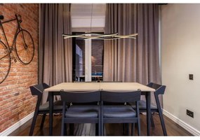 Lustră LED pe cablu GERONIMO LED/35W/230V negru/maro Globo 67206HW