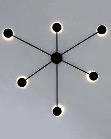 Aplica de perete LED design ambiental SHADOW M negru