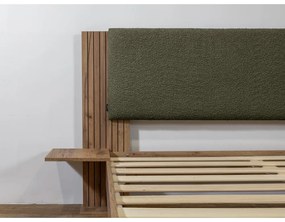 Pat matrimonial verde cu somieră 140x190 cm Lior – Bobochic Paris