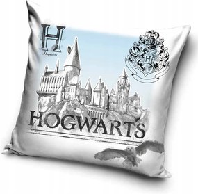 Harry Potter White Hogwarts husă de pernă decorativă 40x40 cm Velur