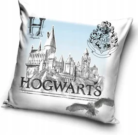 Harry Potter White Hogwarts husă de pernă decorativă 40x40 cm Velur