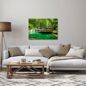 Tablou - Cascada Erawan din Kanchanaburi, Thailanda (70x50 cm)