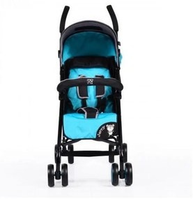 Carucior sport tip umbrela NOVOKIDS™ Jerry, Spatar reglabil 2 trepte, Cadru metalic, Amortizoare, Frana picior,Pliabil, Turquoise