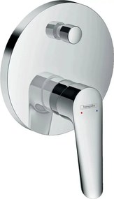 Baterie cada - dus incastrata Hansgrohe Logis E crom lucios