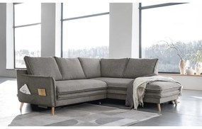 Colțar gri extensibil (cu colț pe partea dreaptă) Charming Charlie – Miuform