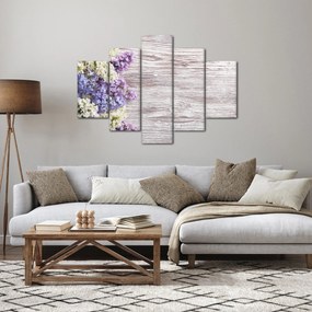 Tablou - Liliac pe lemn (150x105 cm)