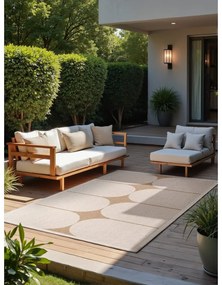 Covor pentru exterior și interior bej/fildeș 160x230 cm Duet Bowen – NORTHRUGS