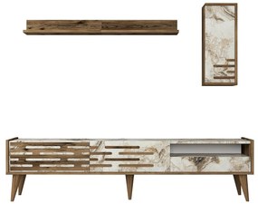 Mobilier living Tonase (Nuc + alb + marmură) . 1095658