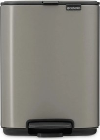 Coș de gunoi gri cu pedală din oțel 4 l Bo – Brabantia