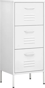 vidaXL Dulap de depozitare, alb, 42,5x35x101,5 cm, oțel