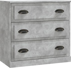 vidaXL Servantă, gri beton, 70x35,5x67,5 cm, lemn prelucrat