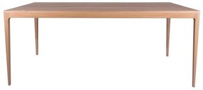 Masa dining, natur, din lemn de stejar, L180 cm, aspect rustic, Ernest