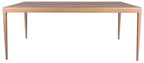 Masa dining, natur, din lemn de stejar, L180 cm, aspect rustic, Ernest