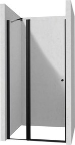 Usa de dus pivotanta Deante Kerria Plus negru 120 cm