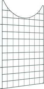 vidaXL Set gard pentru iaz 8 pcs Verde 50 x 80 cm Oțel