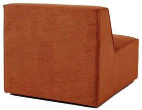 Modul pentru canapea portocaliu din catifea reiată (partea din mijloc) Sting - Scandic
