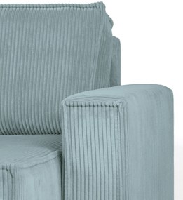 Canapea extensibila cu colt bilateral Culoare Albastru Deschis, SMART